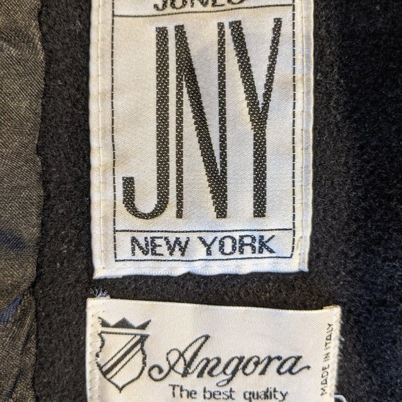 Jones New York Winter Wool Angora Collared Buttoned Swing Coat Size 8 - Picture 12 of 17